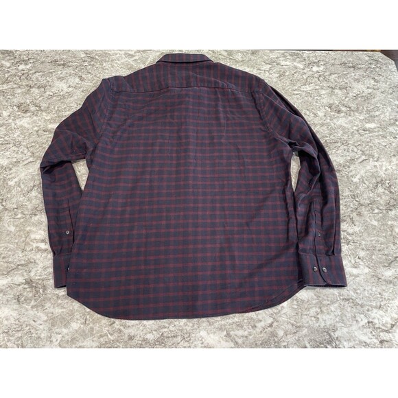 UNTUCKit Button-Down Shirt Mens Large Blue & Red Plaid Long Sleeve Cotton - Picture 8 of 9